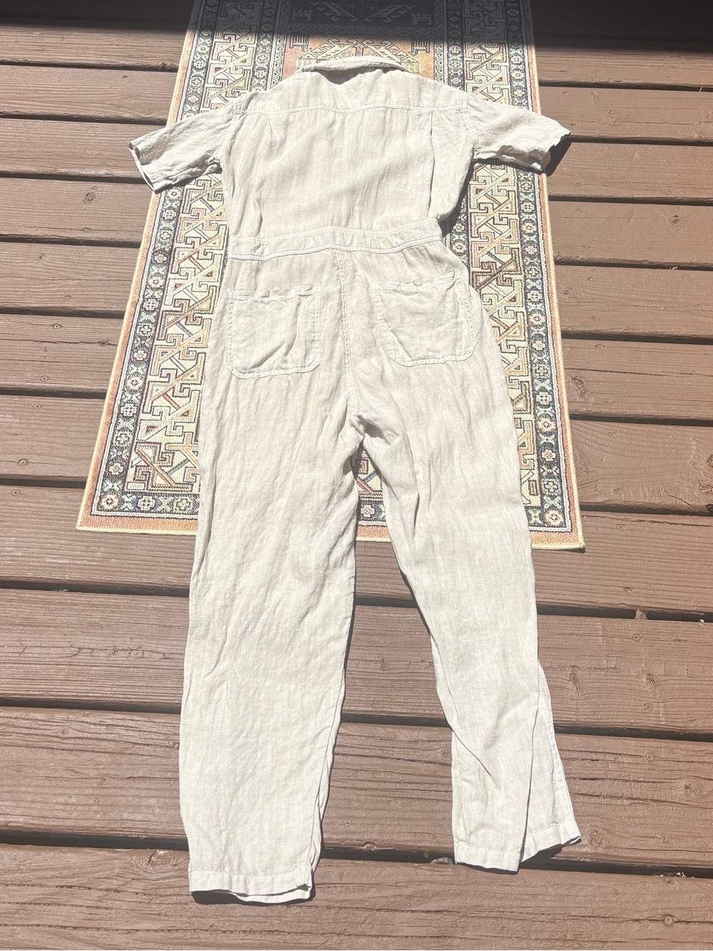 MATE the Label 100% Linen Short Sleeve Jumpsuit - Picture 11 of 11